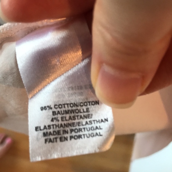 Pink Tartan blush pink button-down with white grosgrain trim - Picture 5 of 7